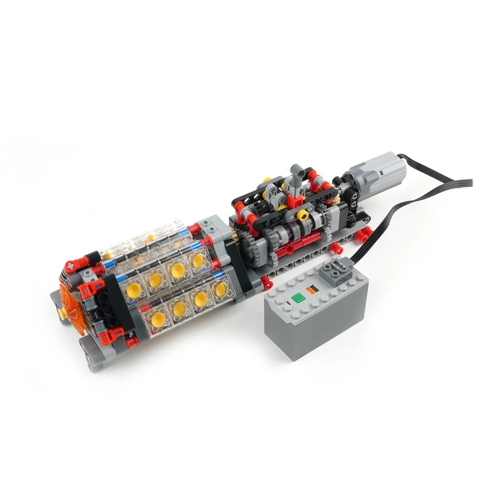 Model Kit Engine - 하이테크 투명 V16 엔진 소형 블록