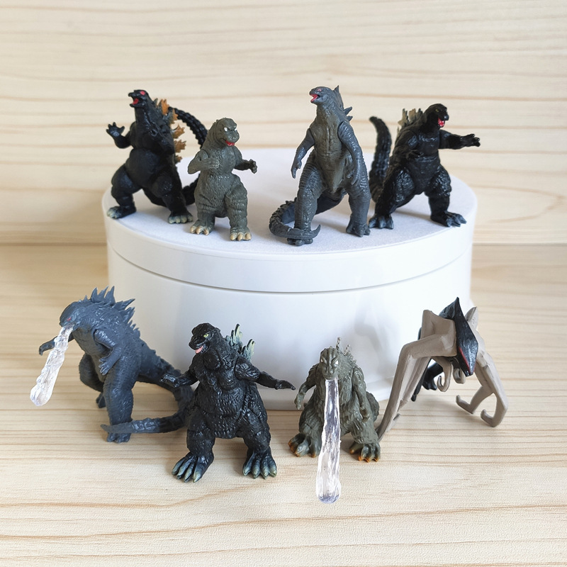 Model Kit Godzilla - 8 개/대 고질라 킹 Ghidorah 골드