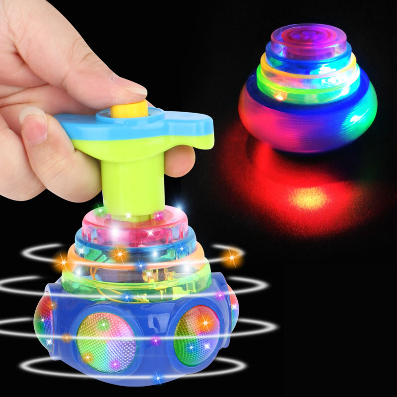Model Kit Ufo - UFO 깜박이는 회전 탑 어린이 자이로