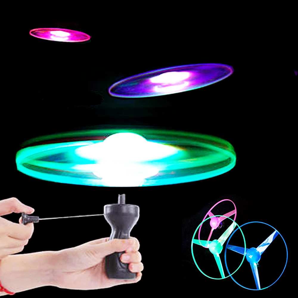 Model Kit Ufo - 빛나는 플라잉 디스크 프로펠러 장난감 LED