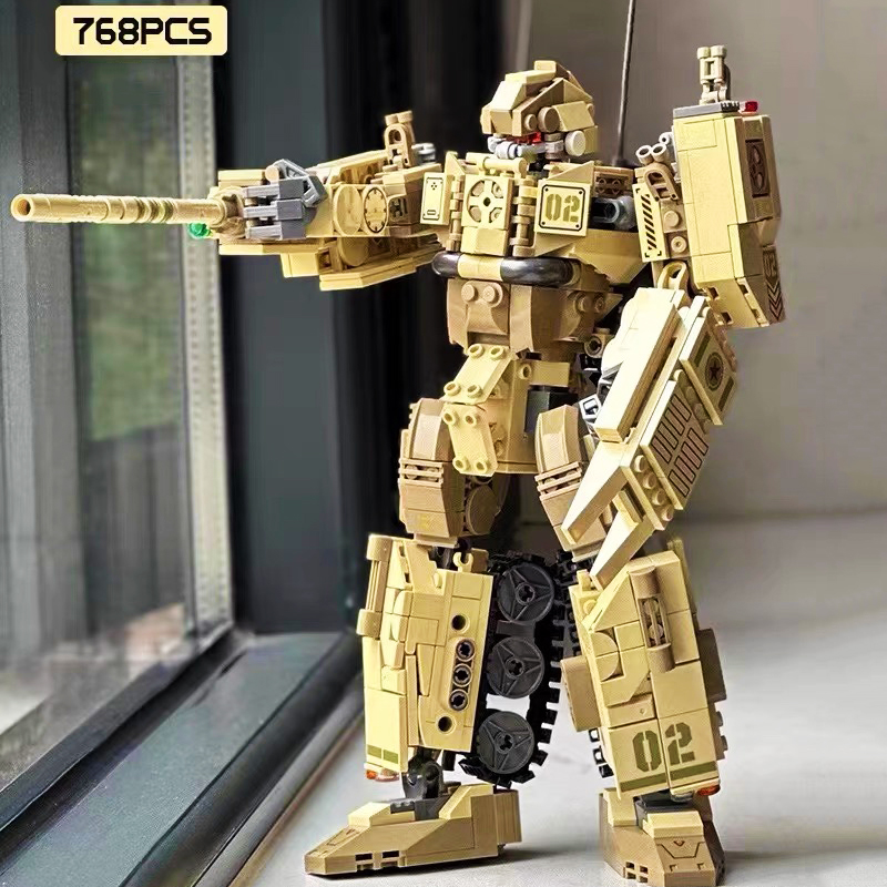 Model Kit Robocop - 2 인 1 군사 전쟁 로봇