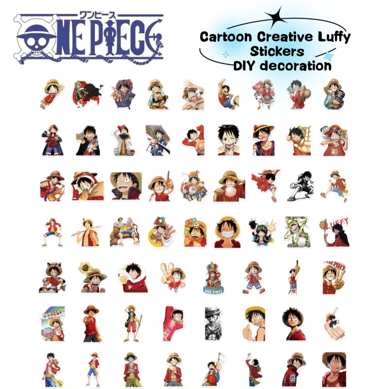 Model Kit Accessories - 원피스 애니메이션 캐릭터 루피 만화 그래피티