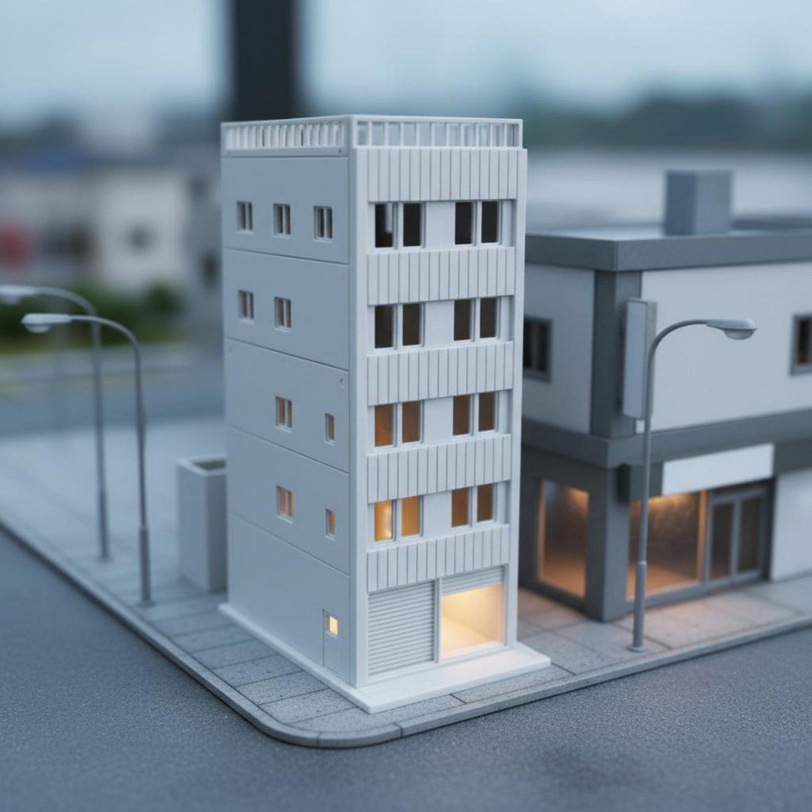 Model Kit Toy - 건축 프로젝트 및 거리 풍경 디오라마용