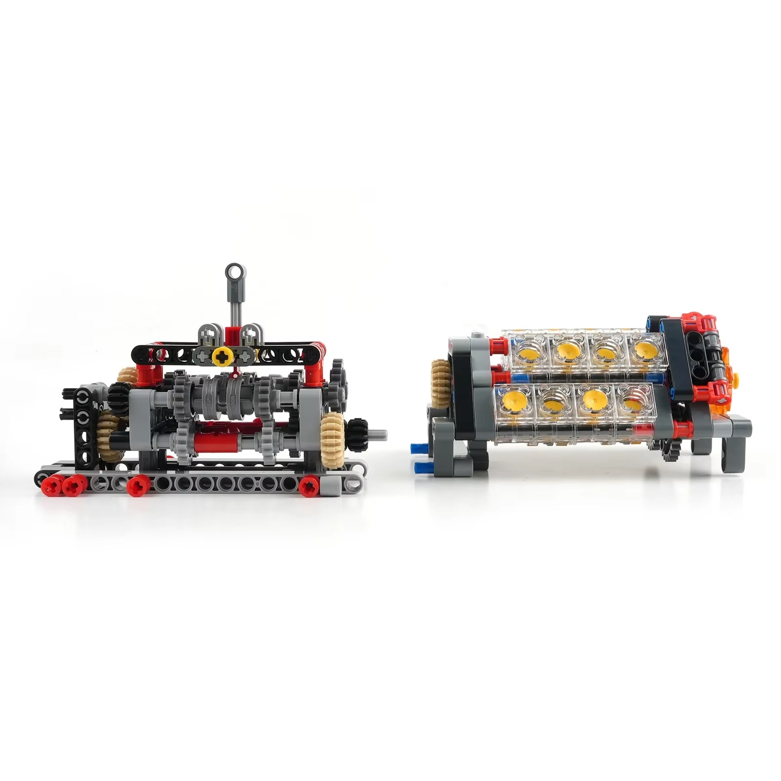 하이테크 투명 V16 엔진 소형 블록 6단 변속기 기계 - Model Kit Engine 리뷰 및 가격