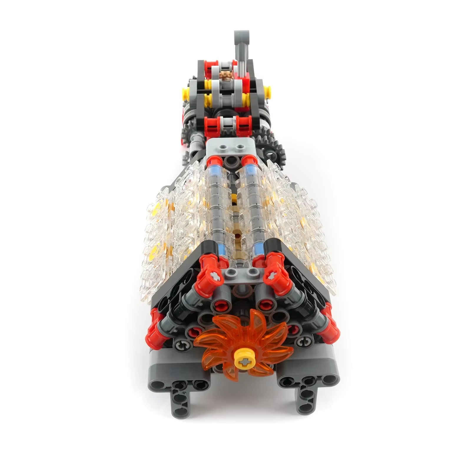 하이테크 투명 V16 엔진 소형 블록 6단 변속기 기계 - Model Kit Engine 리뷰 및 가격