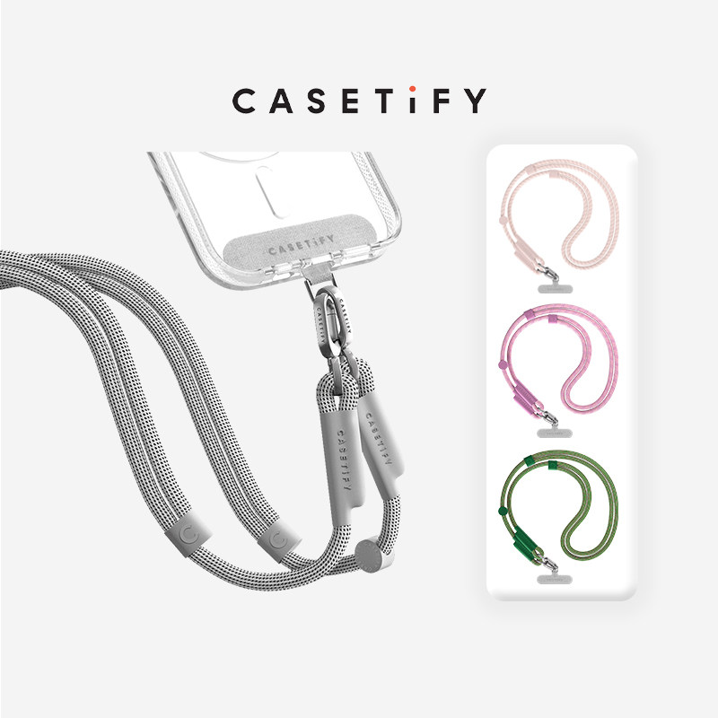 CASETiFY 우븐 코드 폰 스트랩 세트 쿨 그레이  - Model Kit Accessories 리뷰 및 가격