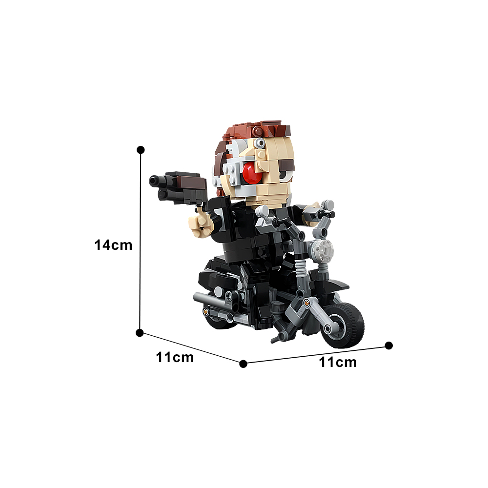 MOC 기계 터미네이터 T-800 빌딩 블록 모델 오토 - Model Kit Robocop 리뷰 및 가격