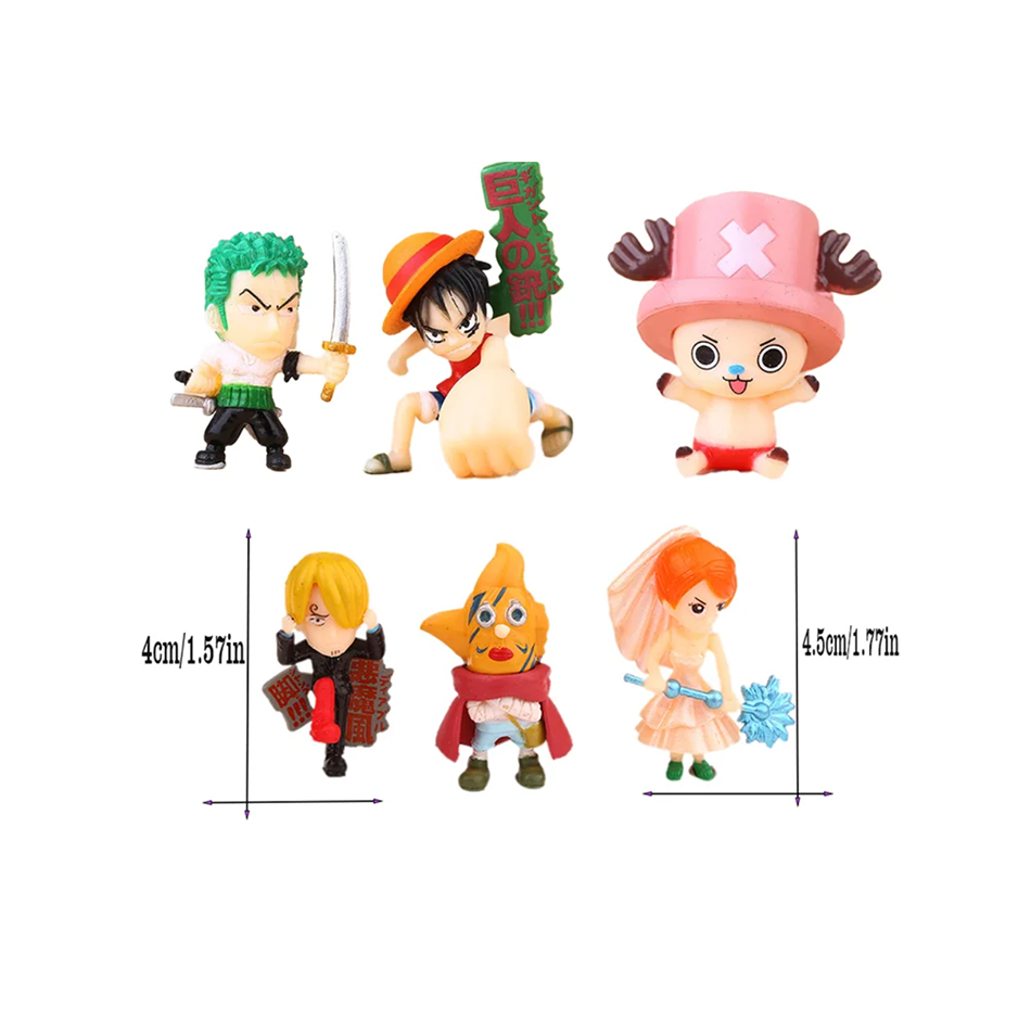 6개/세트 원피스 몽키 D. 루피 나미 우솝 산지 쵸퍼 - Model Kit Chopper 리뷰 및 가격