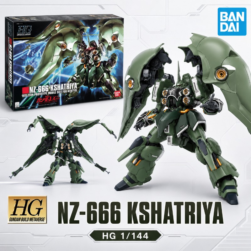 오리지널 반다이 HGUC Kshatriya NZ 666 - Model Kit X Wing 리뷰 및 가격