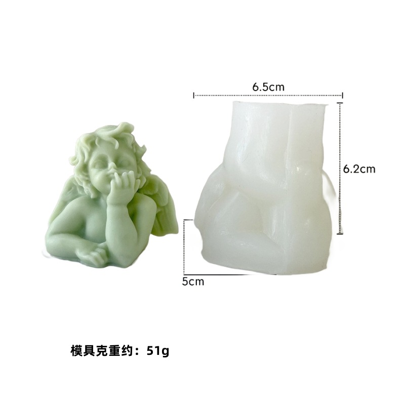 로즈 엔젤 캔들 실리콘 몰드 3D 베이비 엔젤 초상화  - Model Kit Cement 리뷰 및 가격