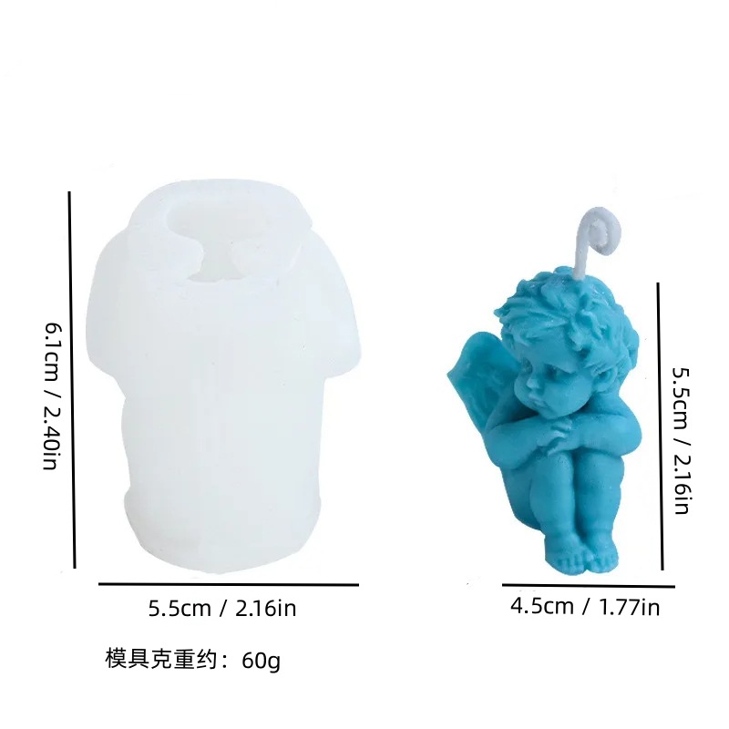 로즈 엔젤 캔들 실리콘 몰드 3D 베이비 엔젤 초상화  - Model Kit Cement 리뷰 및 가격