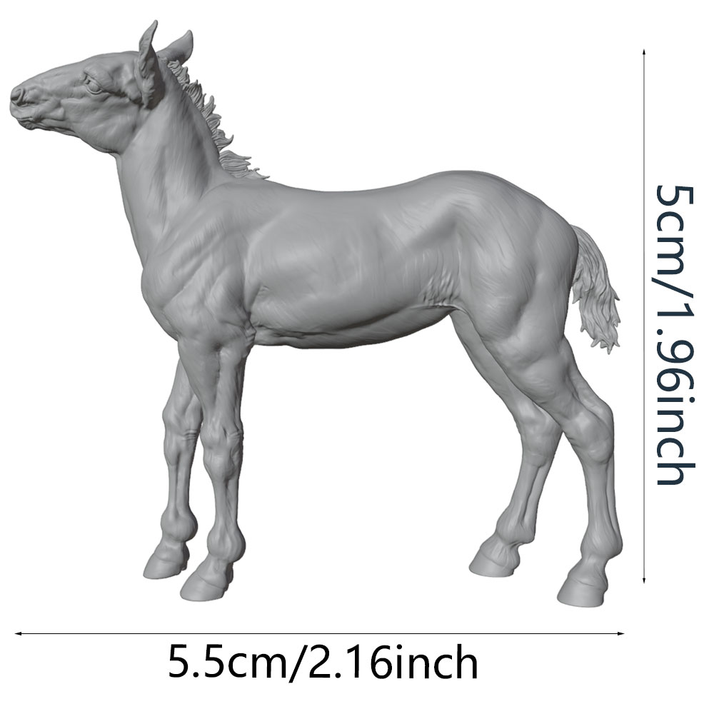 고정밀 인쇄, 사실적인 말 미니어처 레진 조각상, 수제 - Model Kit Horse 리뷰 및 가격