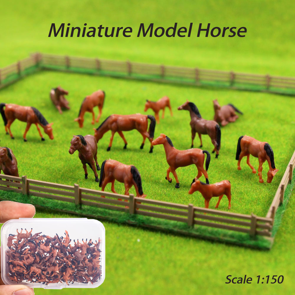 규모 1:150 소형 말 모델 브라운 ABS 동물 놀이 - Model Kit Horse 리뷰 및 가격